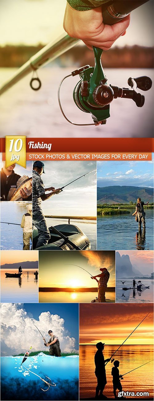 Fishing, 10 x UHQ JPEG