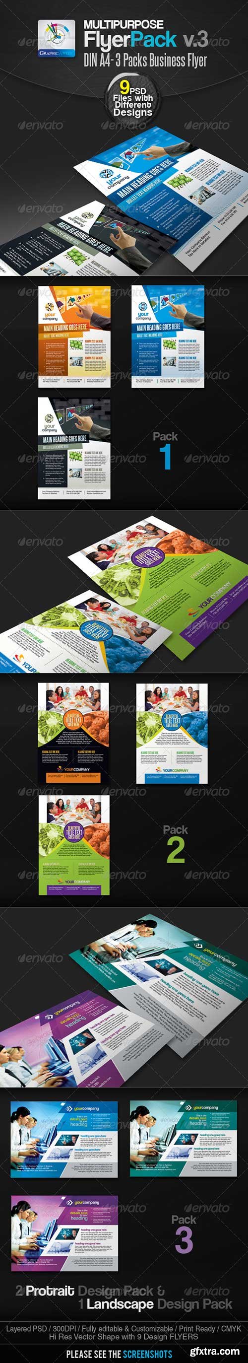 Graphicriver - Multipurpose Business Flyer Pack v.3 2551646