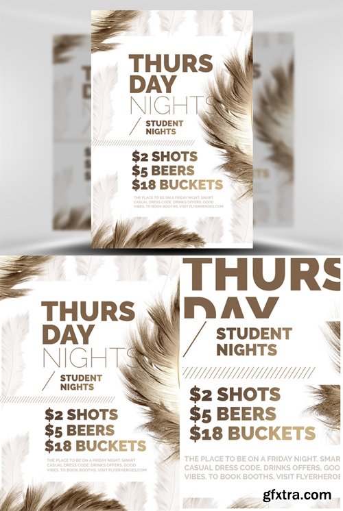 Feather Series - Thursday Nights Flyer Template