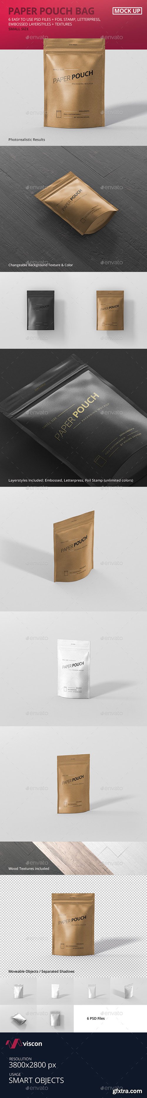 Graphicriver Paper Pouch Bag Mockup Small Size 19389708