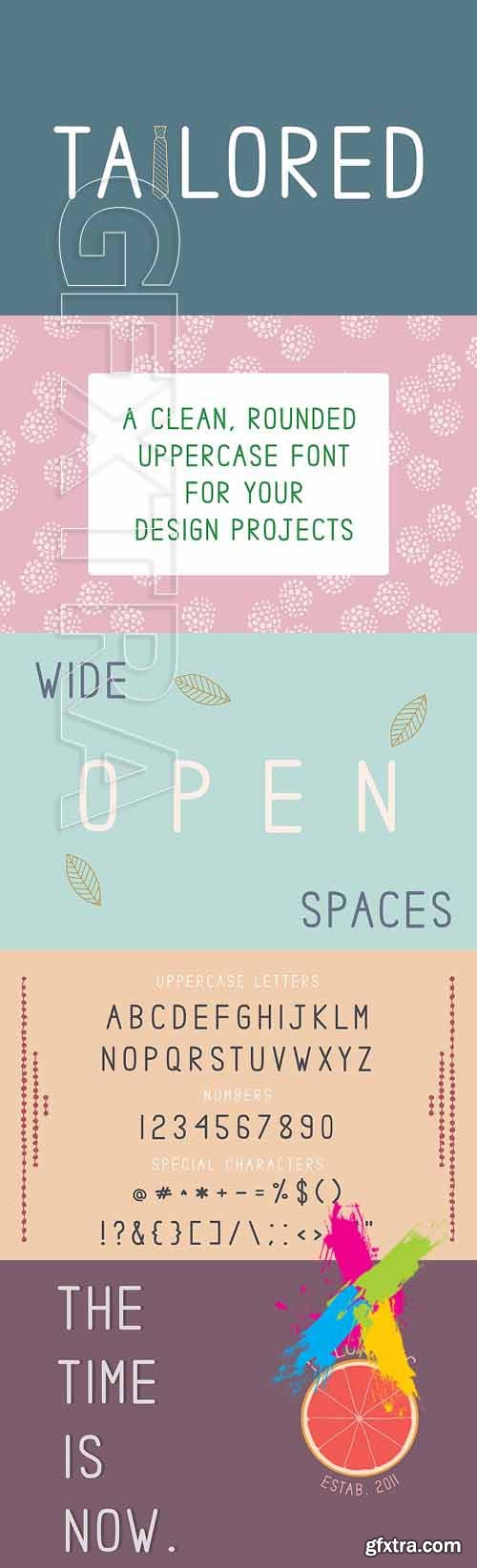 CM - Tailored - Clean Uppercase Font 1511089