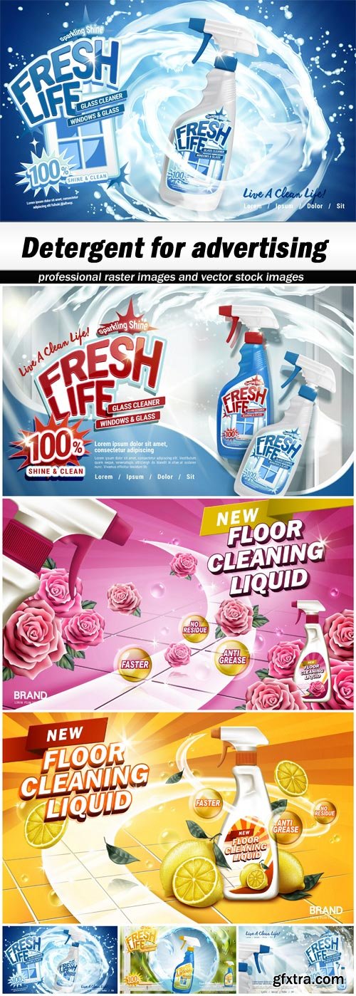 Detergent for advertising - 6 EPS