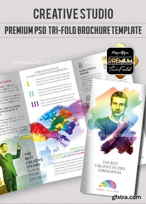 Crearive Studio V17 Premium Tri-Fold PSD Brochure Template