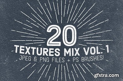 20 Textures Mix Photoshop Brushes