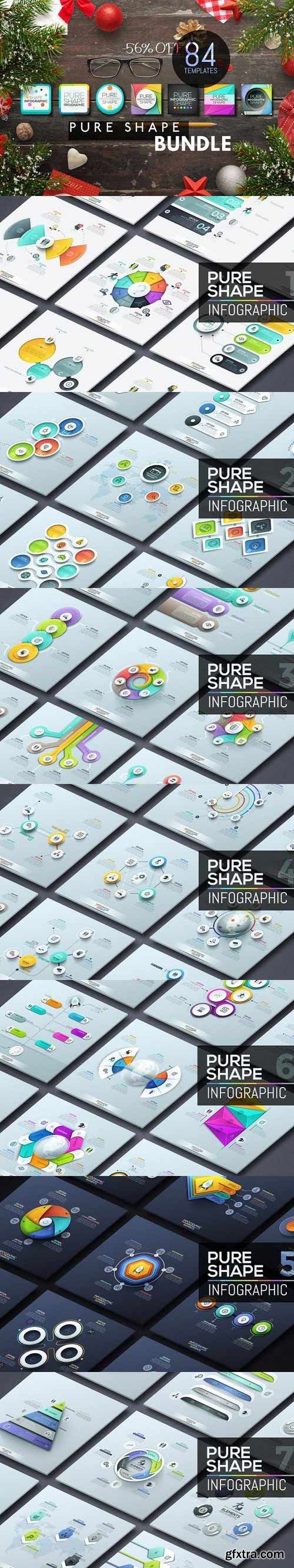 CM - Pure Shape Infographic Bundle 1149105