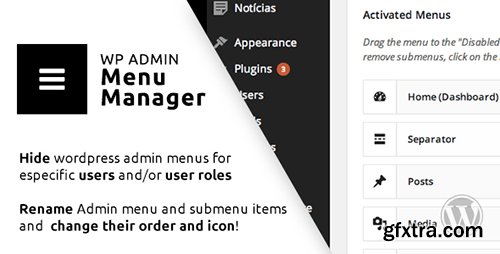 CodeCanyon - WP Admin Menu Manager v3.0.12 - 9520160