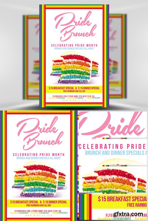 Pride! Food Flyer Template