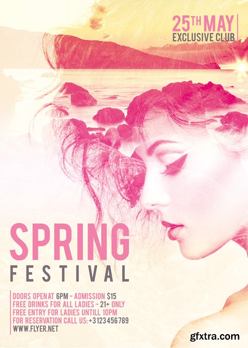 Spring Festival - Premium A5 Flyer Template