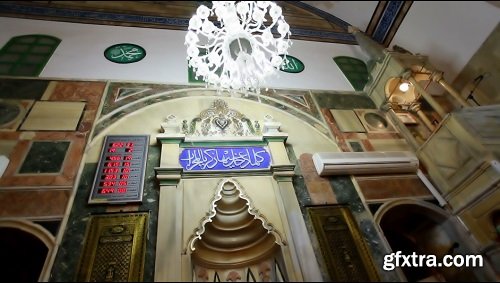 Mosque interior ceiling and lighting 4