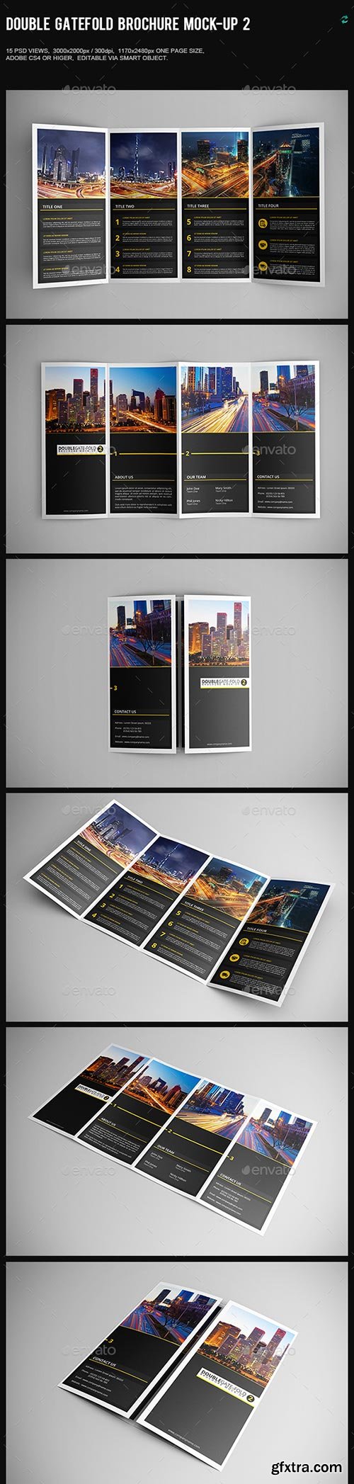 Graphicriver - Double Gatefold Brochure Mock-Up 2 10159444