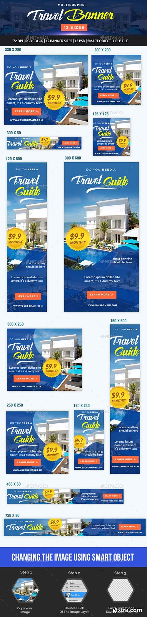 Graphicriver - Multipurpose Travel and Hotel Banner 17537951