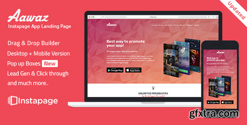ThemeForest - Aawaz v.1.0 - Instapage App Landing Page Template - 16466971