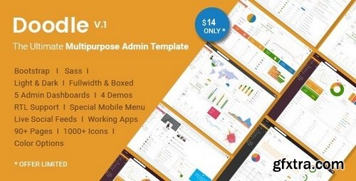ThemeForest - Doodle v1.0 - The Ultimate Multipurpose Admin Template 19686652 ( updated : may 29 2017)