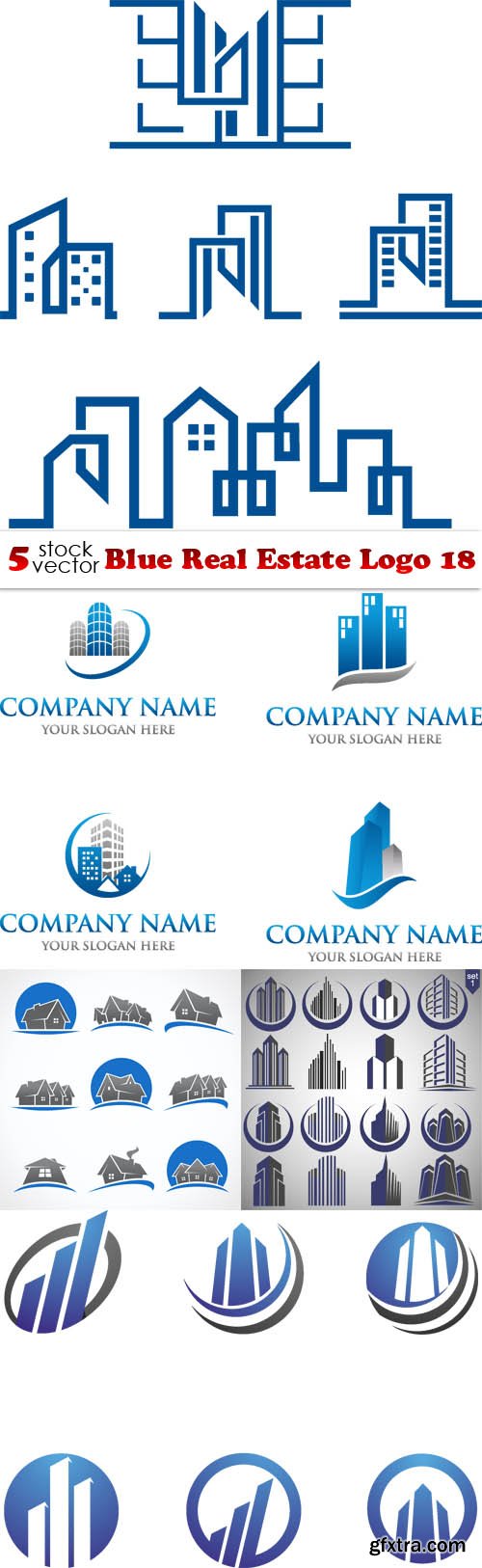 Vectors - Blue Real Estate Logo 18
