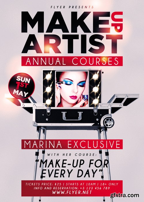 Make Up Artist - Premium A5 Flyer Template