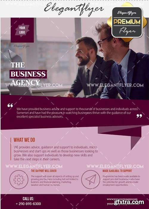 The Business Agency V30 Flyer PSD Template + Facebook Cover