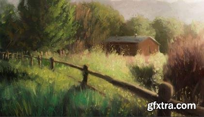 Impressionism - Paint this Farmhouse with Oils or Acrylics