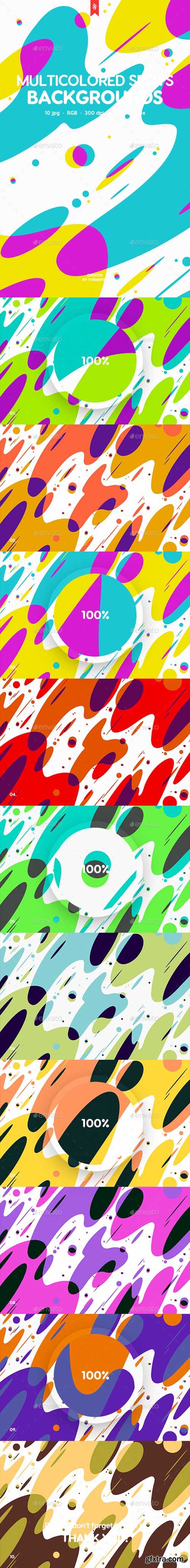 GR - Abstract Multicolored Spots Backgrounds 20105853