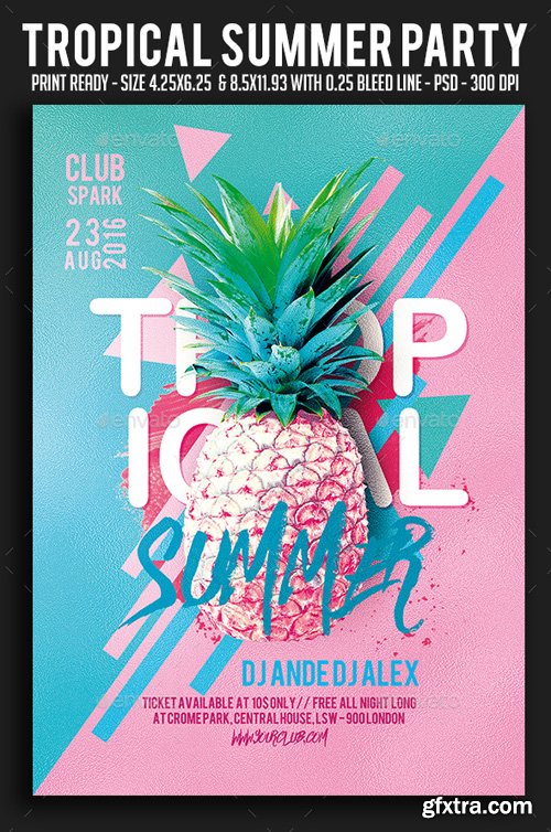 GR - Tropical Summer Party Flyer 20104806