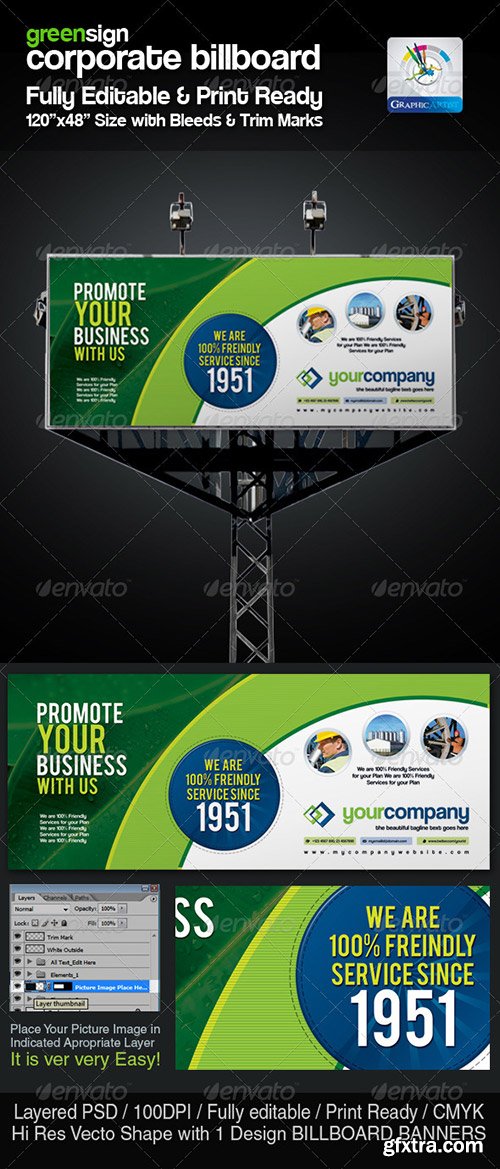 Graphicriver - GreenSign Corporate Billboard Sinage 2407112
