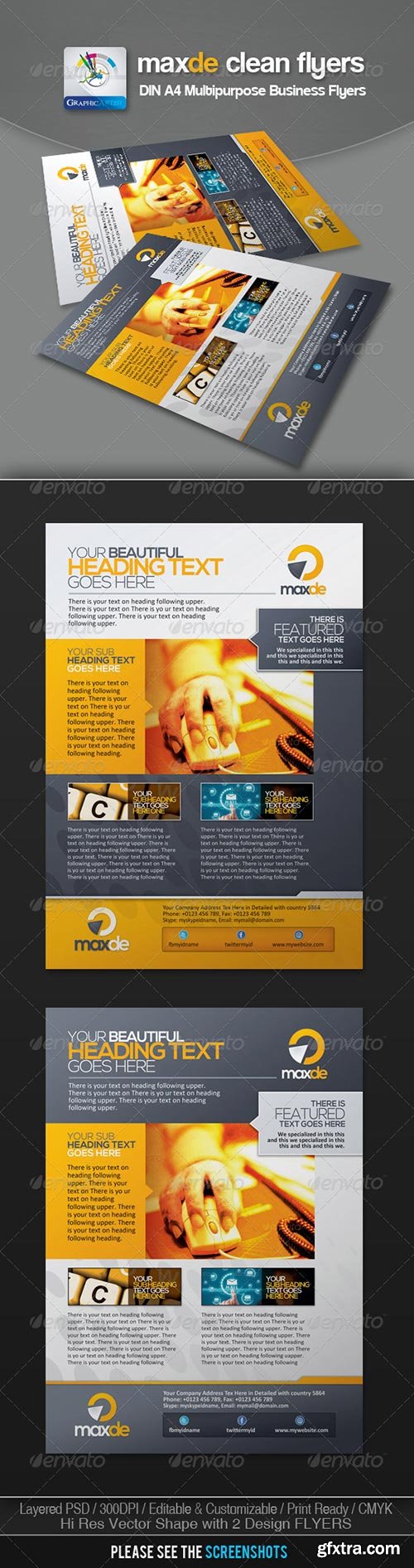 Graphicriver - Maxde Clean Business Flyer/Ads 3072963