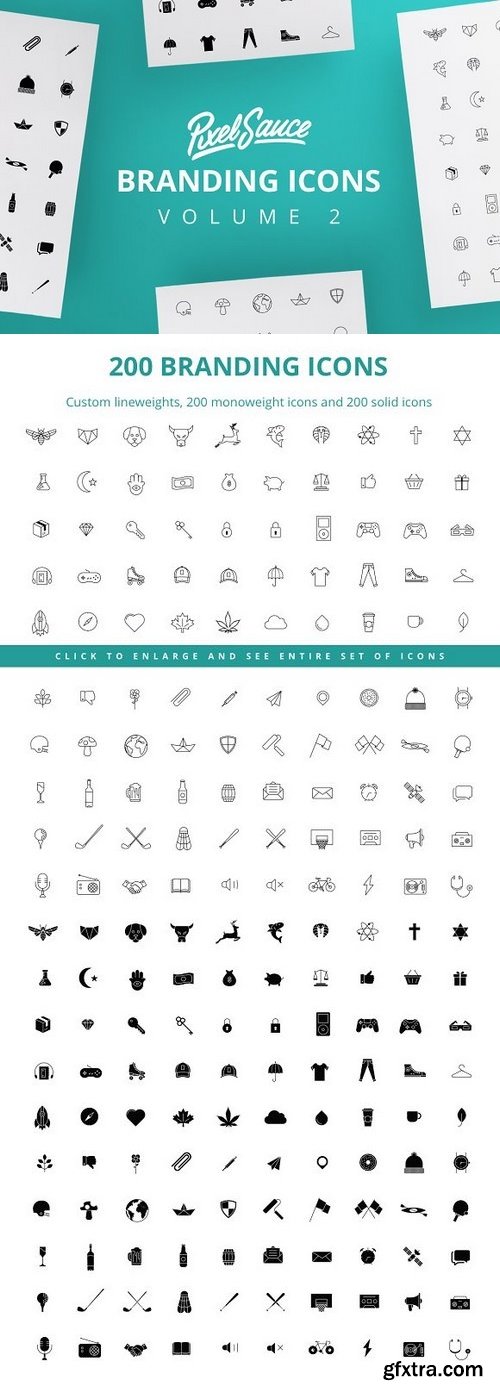 CM - 200 Monoweight & Solid Icons 1337855