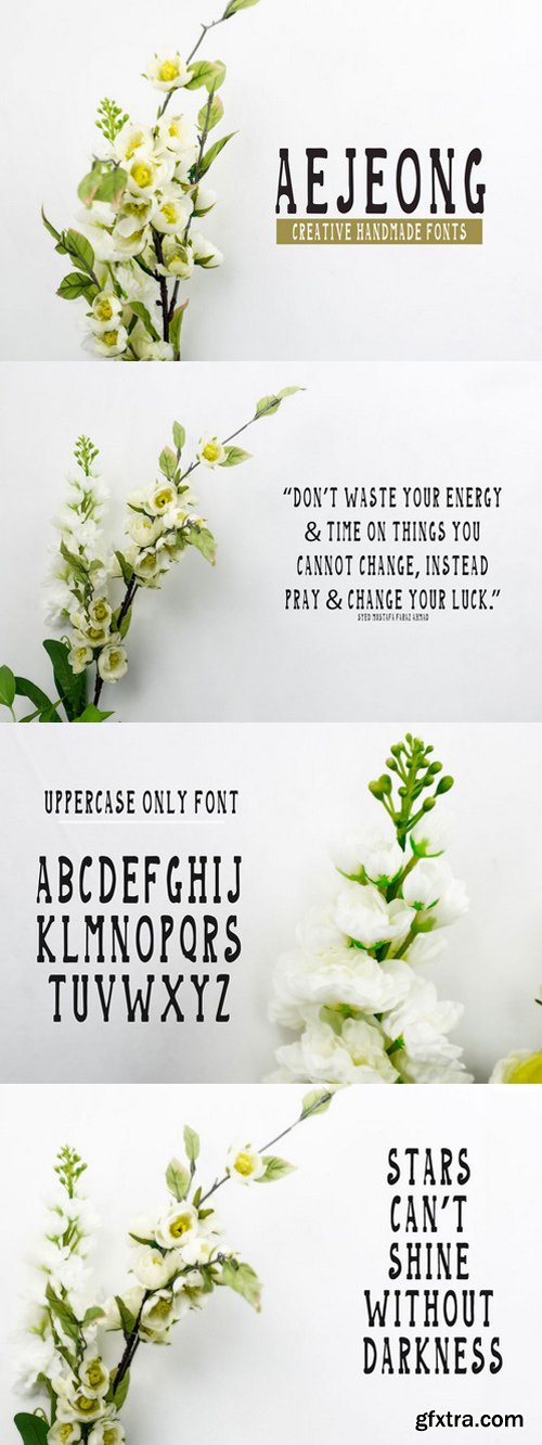 Aejeong Hand Made Font
