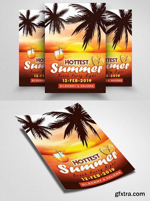 CM - Summer Beach Party Flyer 1518839