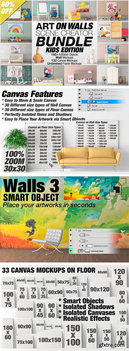 CM 1501639 - Art On Walls Scene Creator Bundle V3