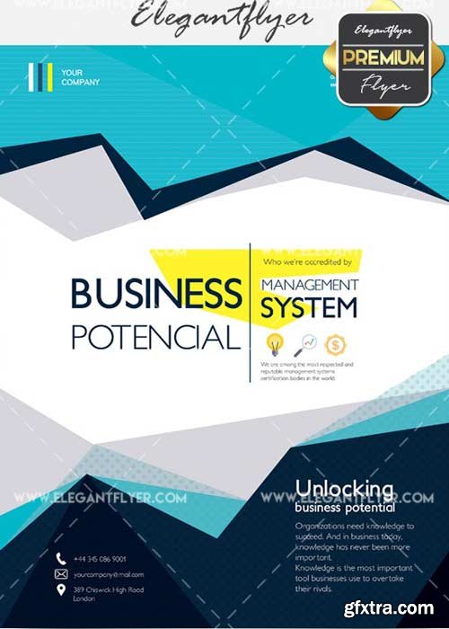 Business Potencial V7 Flyer PSD Template + Facebook Cover