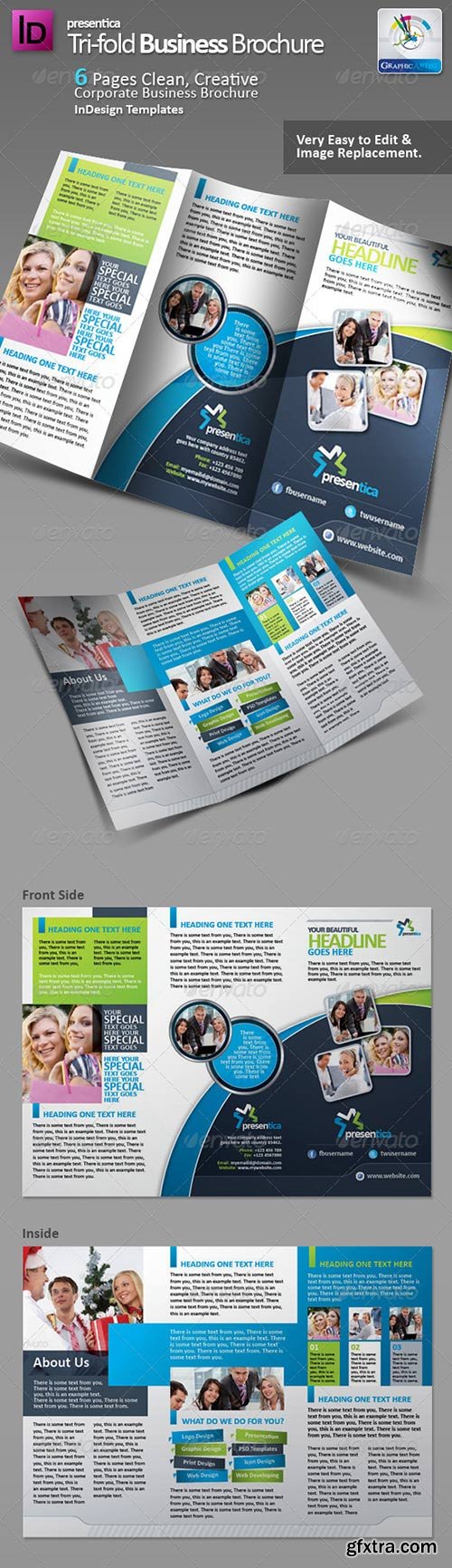 Graphicriver - Presentica Tri-fold Corporate Brochure 2942163