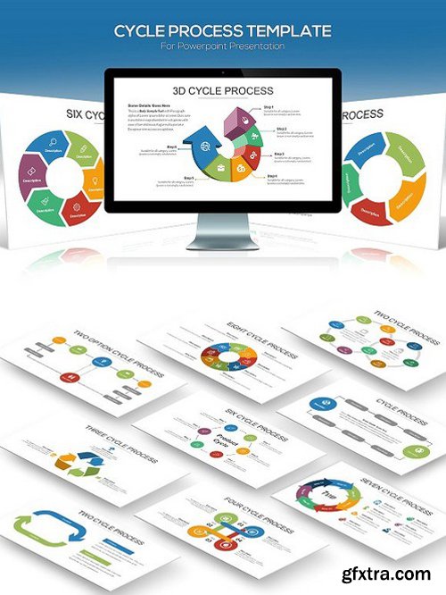 CM - Cycle Process Powerpoint Template 1493064