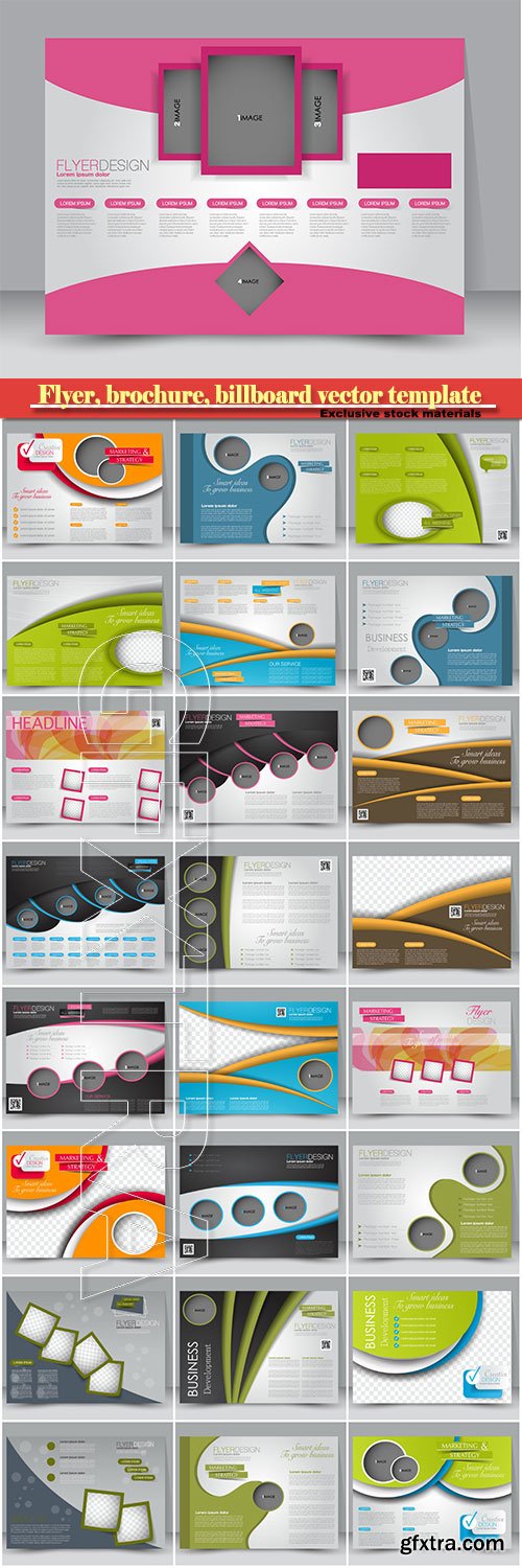 Flyer, brochure, billboard vector template design
