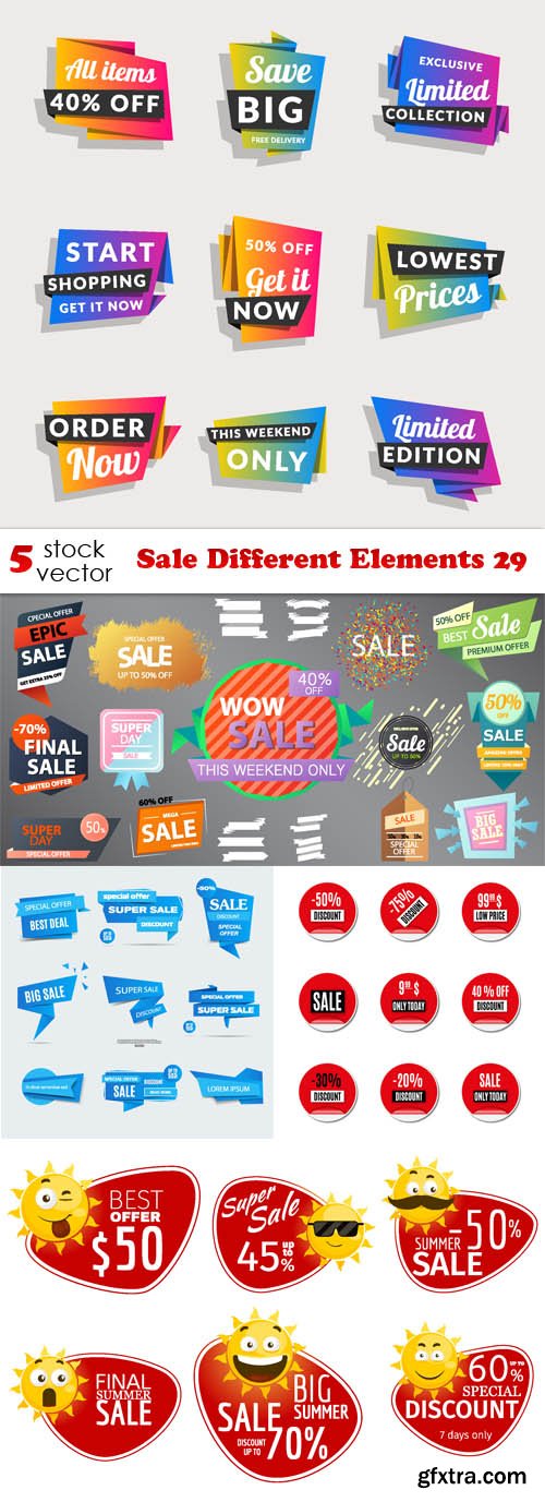 Vectors - Sale Different Elements 29