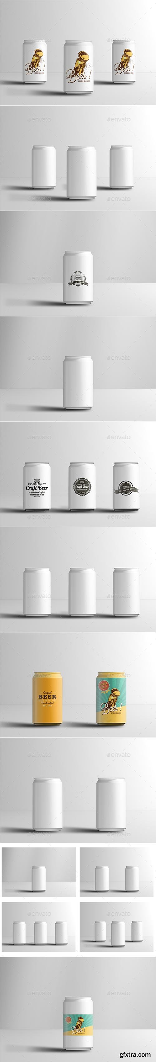 GraphicRiver - 330ml Soda or Beer Can Mock-up - 20095865