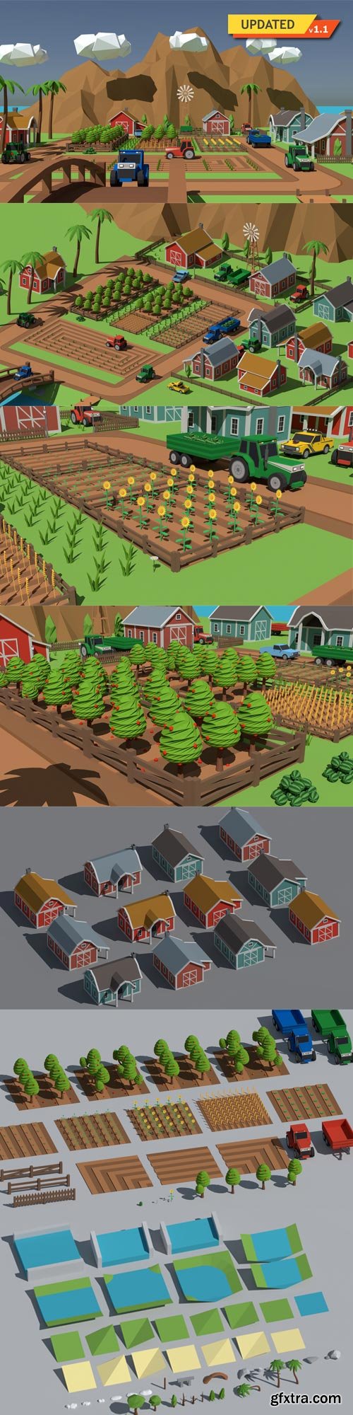 CgTrader - SimplePoly Farm - Low Poly Assets