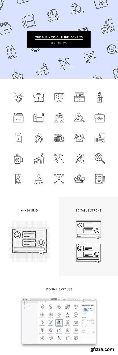 CM - The Business Outline Icons 25 1285090
