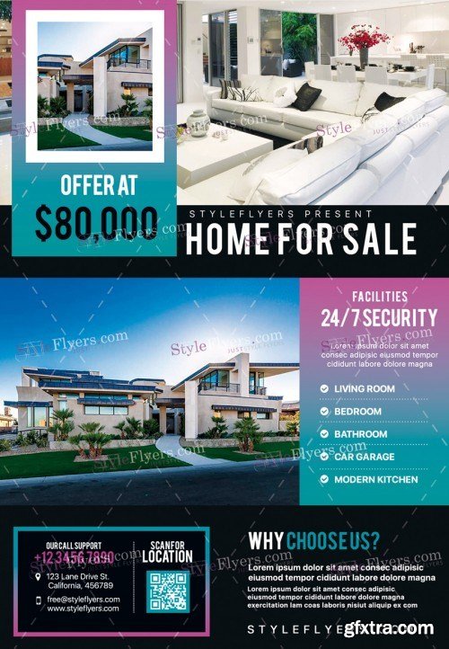 Real Estate PSD Flyer Template 16