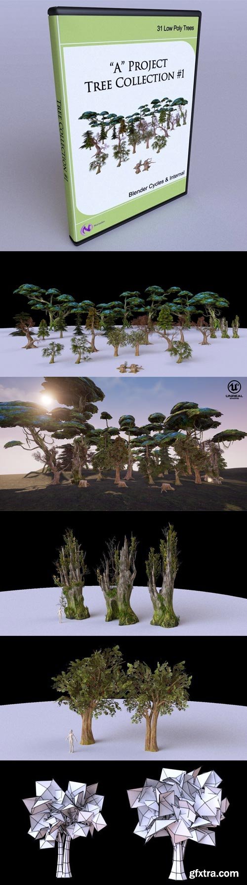 CgTrader - Low Poly Tree Collection