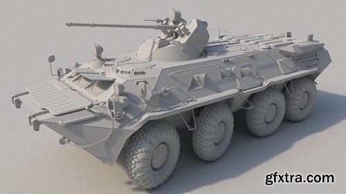 BTR 80A 3d Model