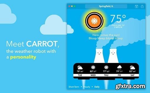 CARROT Weather 1.3 (Mac OS X)