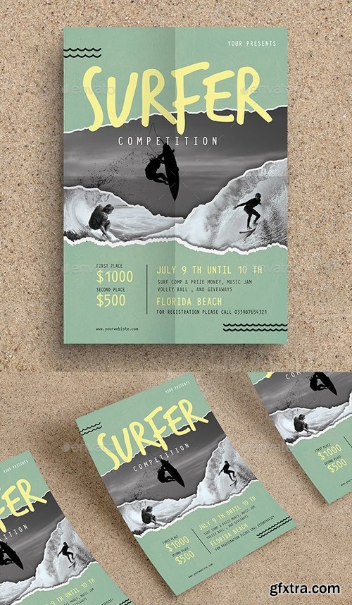 Graphicriver - Surf Competition Flyer 20169567