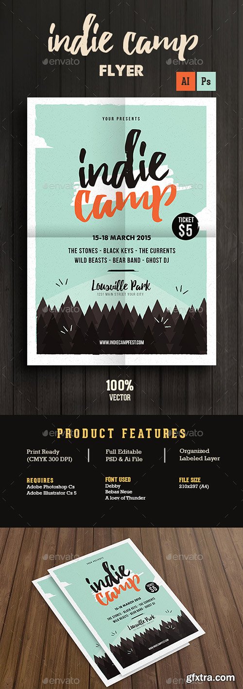 Graphicriver - Indie Camp Festival Flyer/Poster 14204454