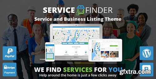 ThemeForest - Service Finder v2.3.2 - Provider and Business Listing WordPress Theme - 15208793