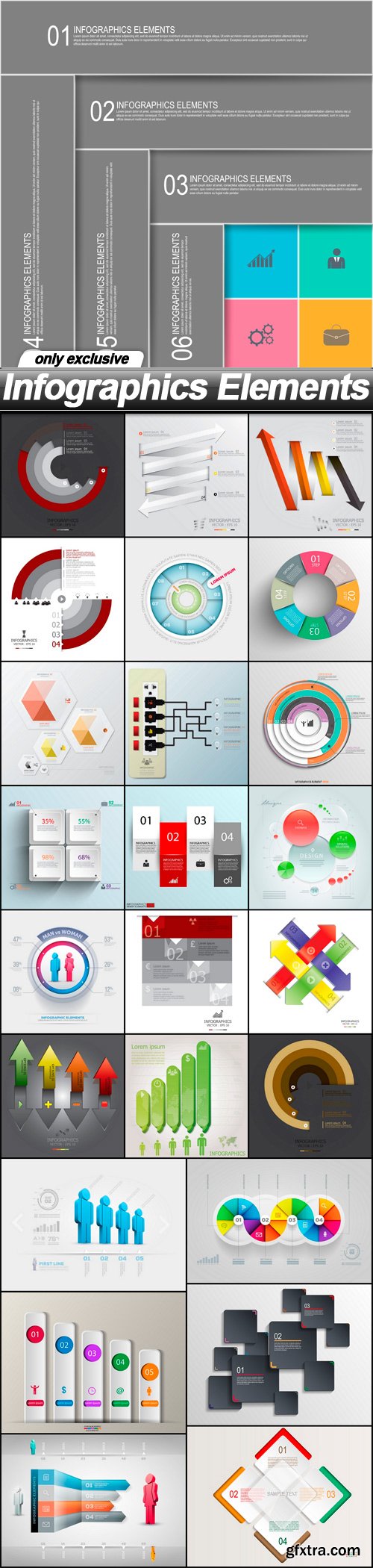 Infographics Elements - 25 EPS