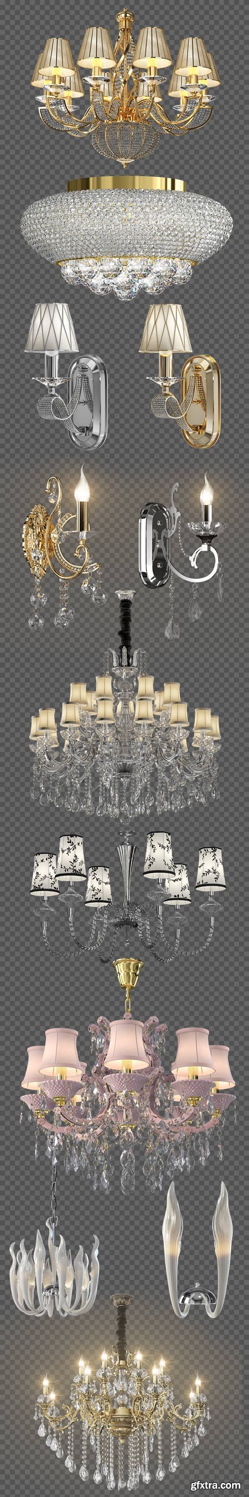 3D models & textures Italian chandeliers - Osgona style Art Deco (3ds max, vray)