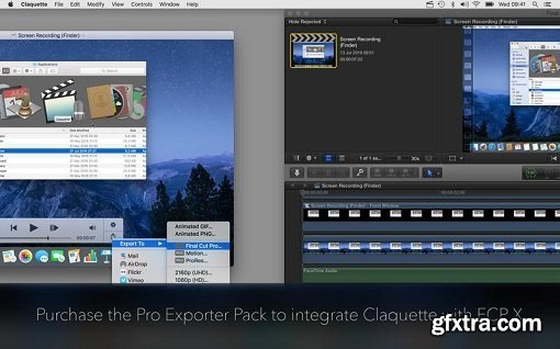 Claquette 1.5.3 + Pro Exporter Pack for Final Cut Pro X and Motion 5 (Mac OS X)