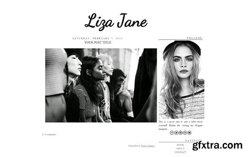 Liza Jane Blogger Template - CM 431844