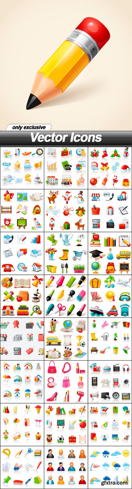 Vector Icons - 25 EPS