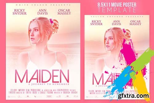 CM - 8.5x11 Movie Poster Template 1612629